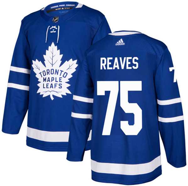 Mens Toronto Maple Leafs #75 Ryan Reaves Blue Stitched Jersey